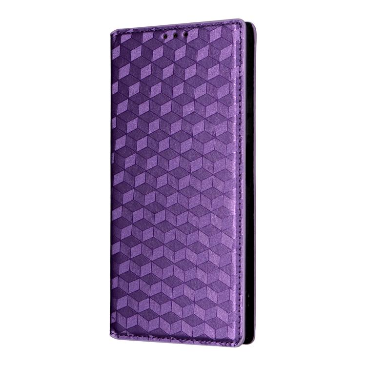 For Doogee Note 59 / Note 59 Pro Cubic Grid Texture Flip Leather Phone Case