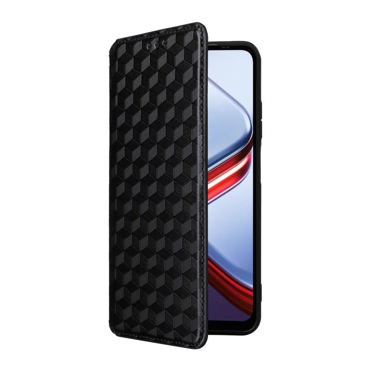 For Doogee Note 56X / Note 56X Pro Cubic Grid Texture Flip Leather Phone Case