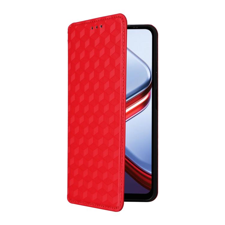 For Doogee Note 56X / Note 56X Pro Cubic Grid Texture Flip Leather Phone Case