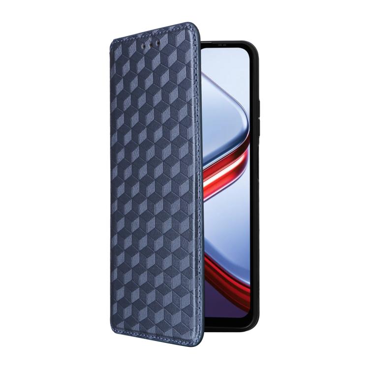 For Doogee Note 56X / Note 56X Pro Cubic Grid Texture Flip Leather Phone Case