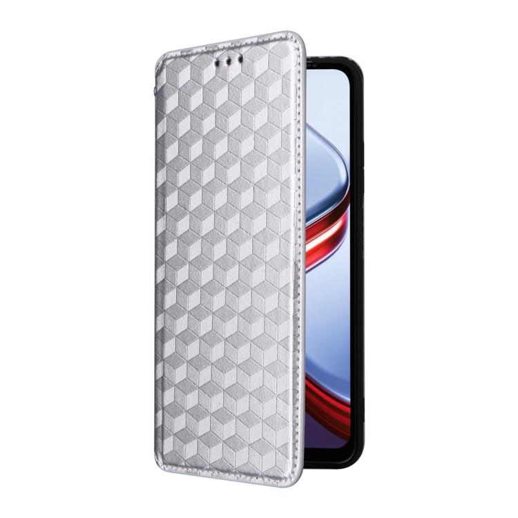 For Doogee Note 56X / Note 56X Pro Cubic Grid Texture Flip Leather Phone Case