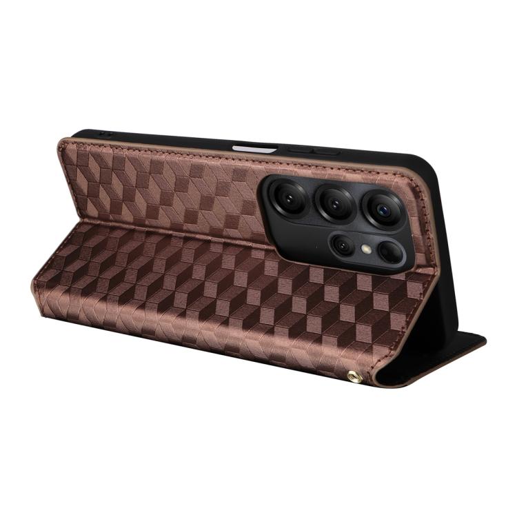 For Doogee Note 56X / Note 56X Pro Cubic Grid Texture Flip Leather Phone Case
