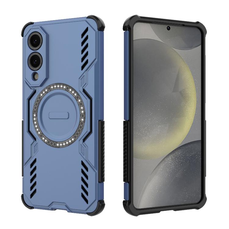 For Samsung Galaxy S25 Edge 5G Butterfly Armor MagSafe Magnetic Ring Shockproof Phone Case