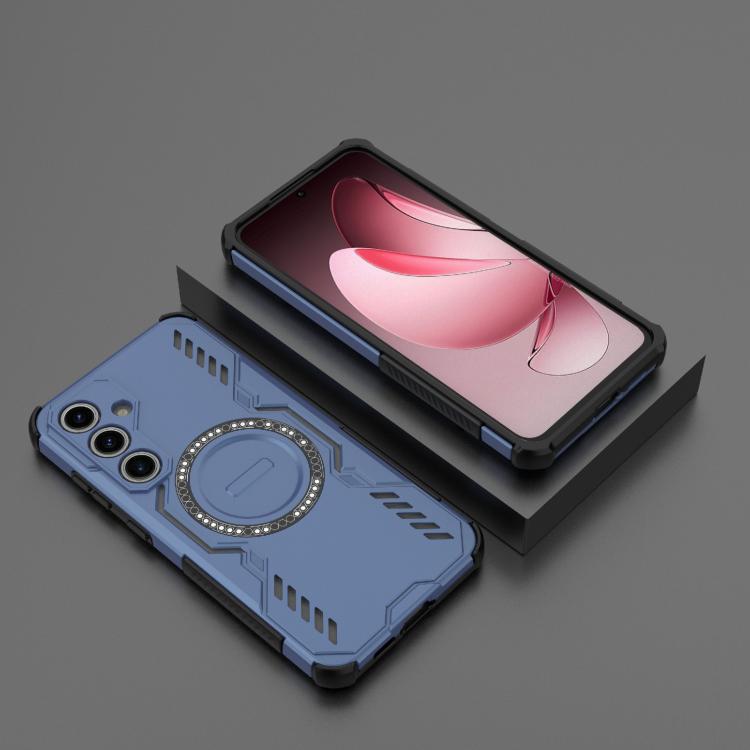 For Samsung Galaxy S24 FE 5G Butterfly Armor MagSafe Magnetic Ring Shockproof Phone Case