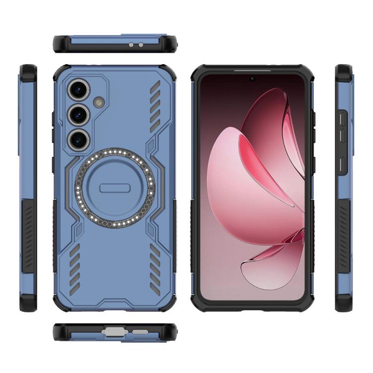 For Samsung Galaxy S24 FE 5G Butterfly Armor MagSafe Magnetic Ring Shockproof Phone Case
