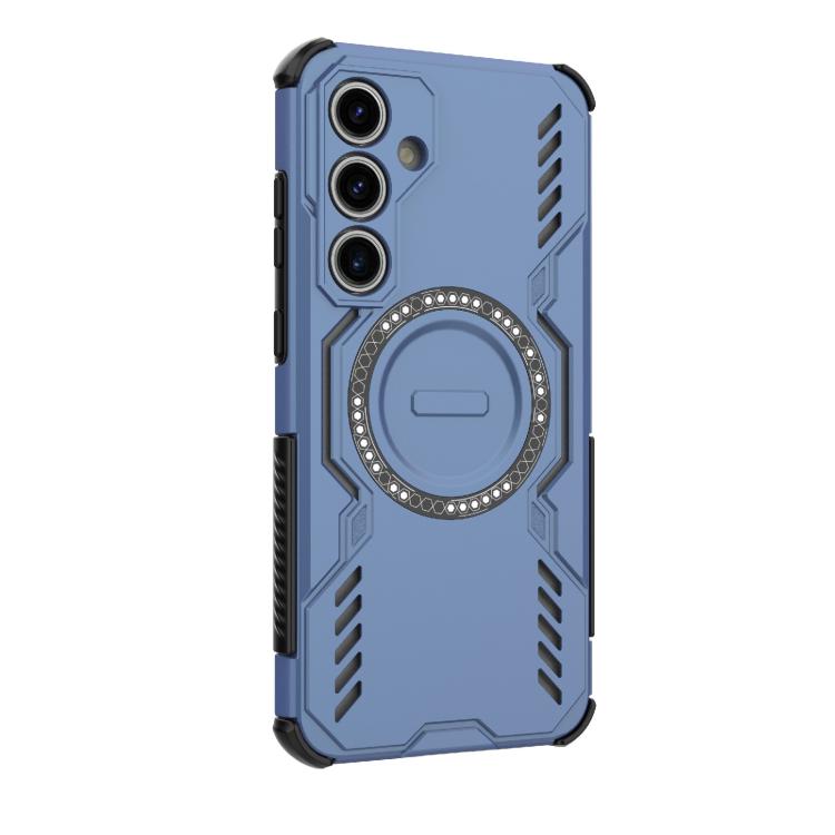 For Samsung Galaxy S24 FE 5G Butterfly Armor MagSafe Magnetic Ring Shockproof Phone Case