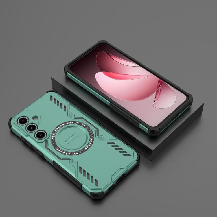 For Samsung Galaxy S24 FE 5G Butterfly Armor MagSafe Magnetic Ring Shockproof Phone Case