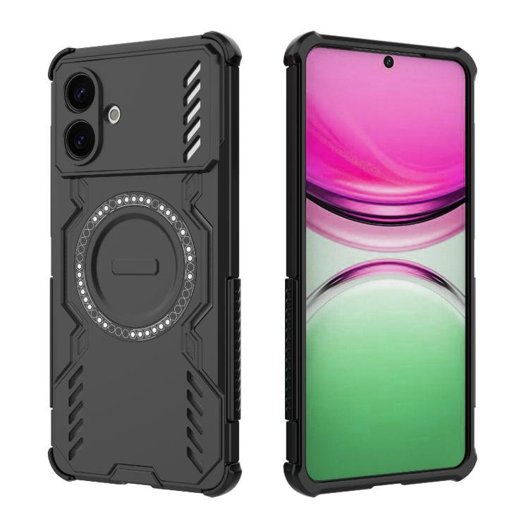 For Samsung Galaxy S26 Edge 5G Butterfly Armor MagSafe Magnetic Ring Shockproof Phone Case