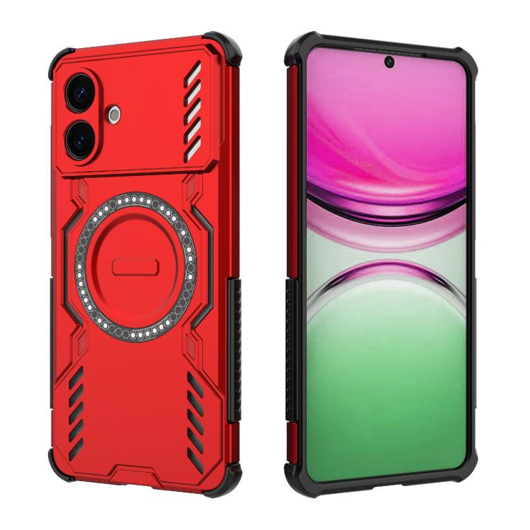 For Samsung Galaxy S26 Edge 5G Butterfly Armor MagSafe Magnetic Ring Shockproof Phone Case