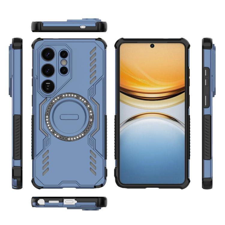 For Samsung Galaxy S26 Ultra 5G Butterfly Armor MagSafe Magnetic Ring Shockproof Phone Case