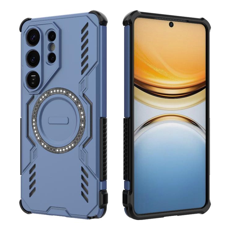 For Samsung Galaxy S26 Ultra 5G Butterfly Armor MagSafe Magnetic Ring Shockproof Phone Case