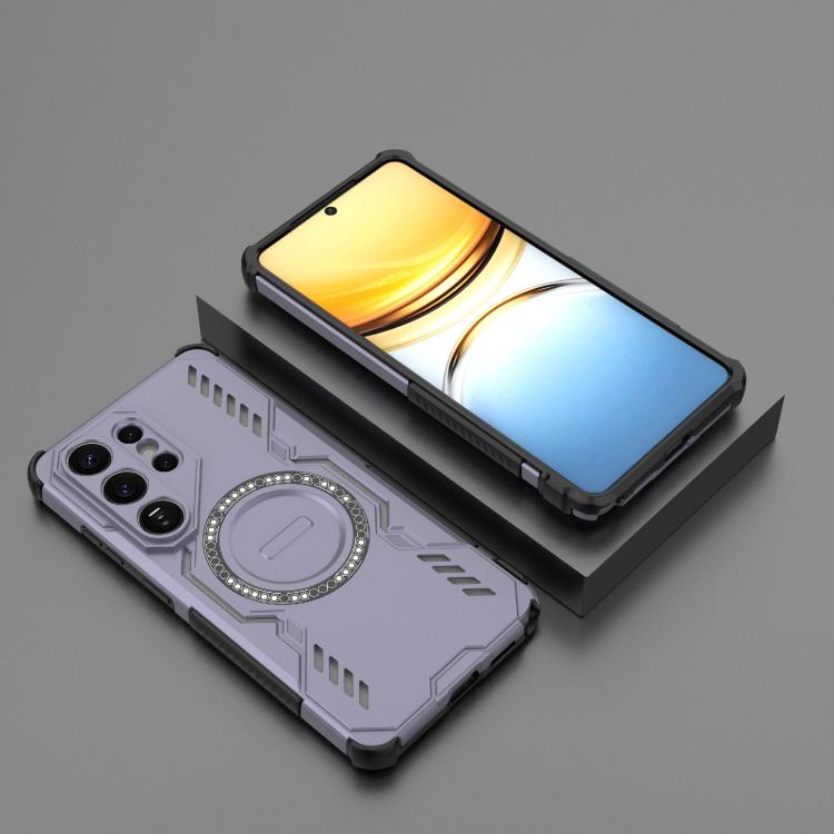 For Samsung Galaxy S26 Ultra 5G Butterfly Armor MagSafe Magnetic Ring Shockproof Phone Case