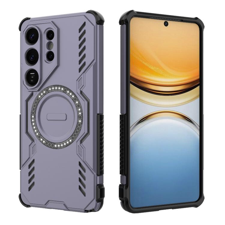 For Samsung Galaxy S26 Ultra 5G Butterfly Armor MagSafe Magnetic Ring Shockproof Phone Case