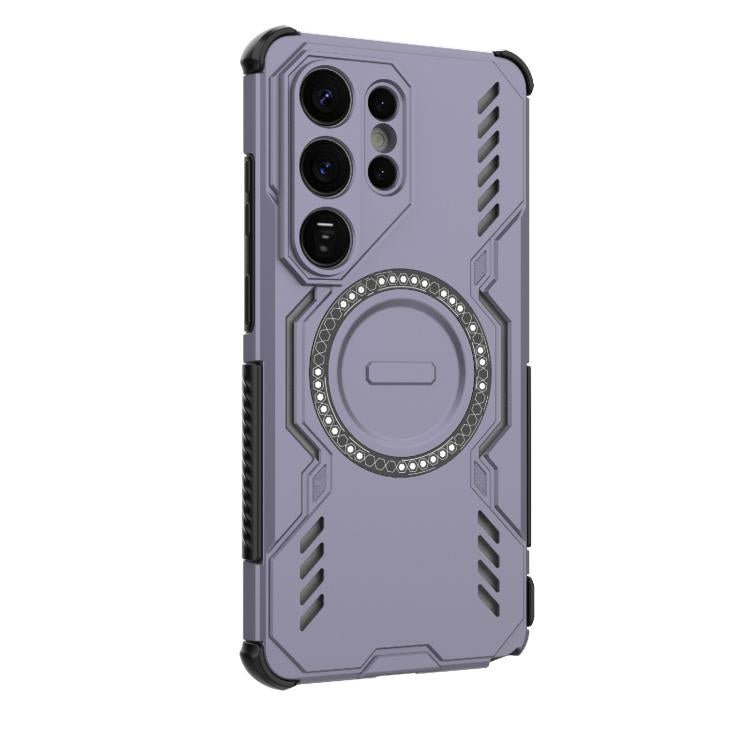 For Samsung Galaxy S26 Ultra 5G Butterfly Armor MagSafe Magnetic Ring Shockproof Phone Case