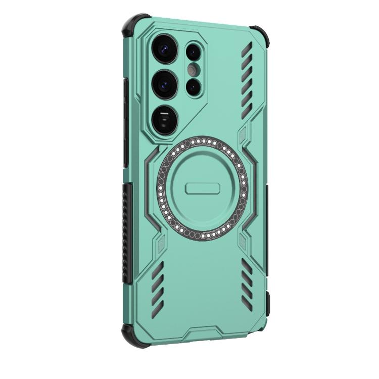 For Samsung Galaxy S26 Ultra 5G Butterfly Armor MagSafe Magnetic Ring Shockproof Phone Case