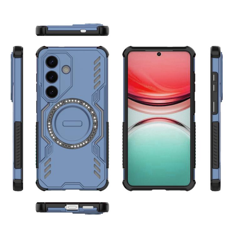 For Samsung Galaxy S26 5G Butterfly Armor MagSafe Magnetic Ring Shockproof Phone Case