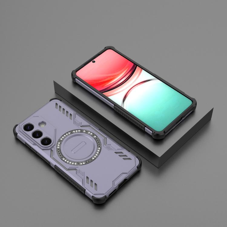 For Samsung Galaxy S26 5G Butterfly Armor MagSafe Magnetic Ring Shockproof Phone Case