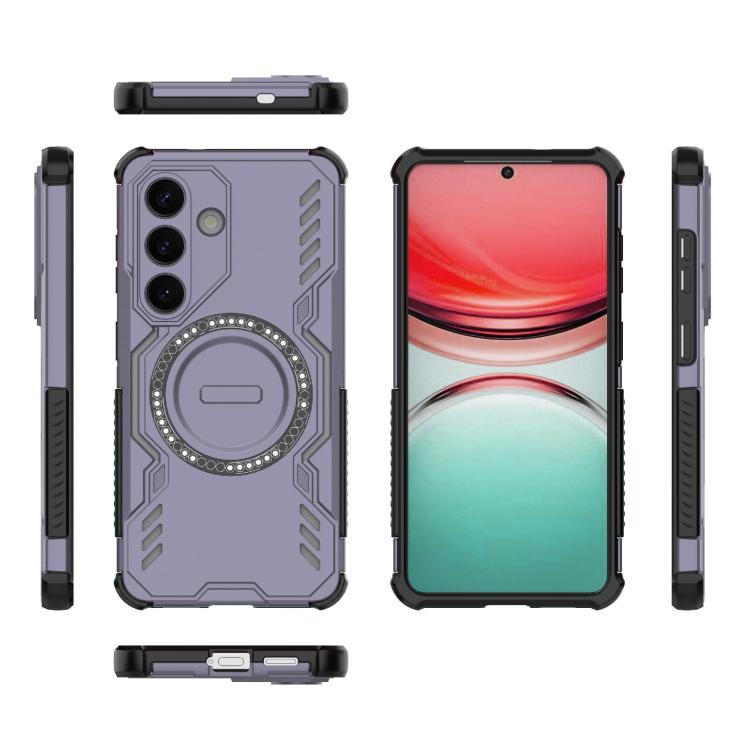 For Samsung Galaxy S26 5G Butterfly Armor MagSafe Magnetic Ring Shockproof Phone Case