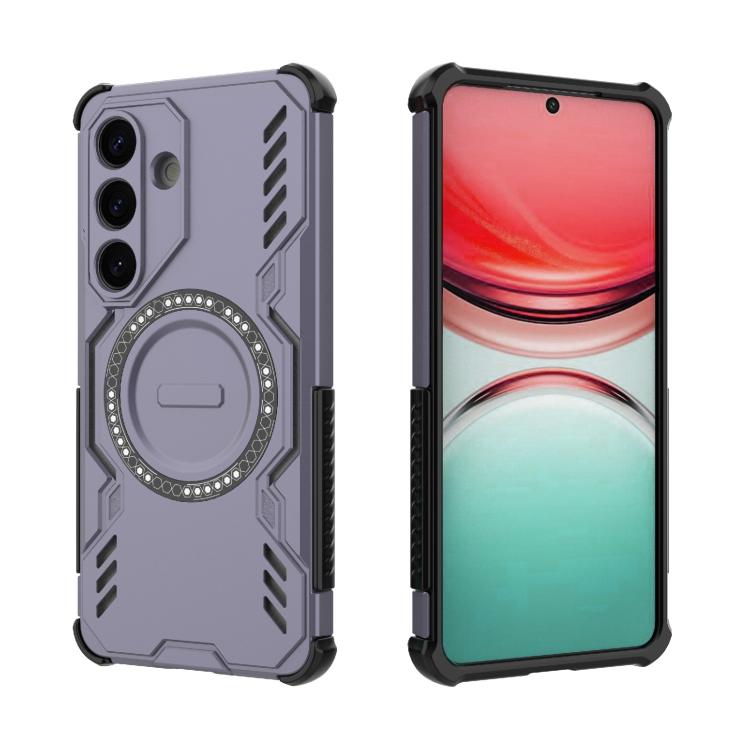 For Samsung Galaxy S26 5G Butterfly Armor MagSafe Magnetic Ring Shockproof Phone Case