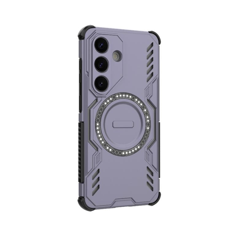 For Samsung Galaxy S26 5G Butterfly Armor MagSafe Magnetic Ring Shockproof Phone Case