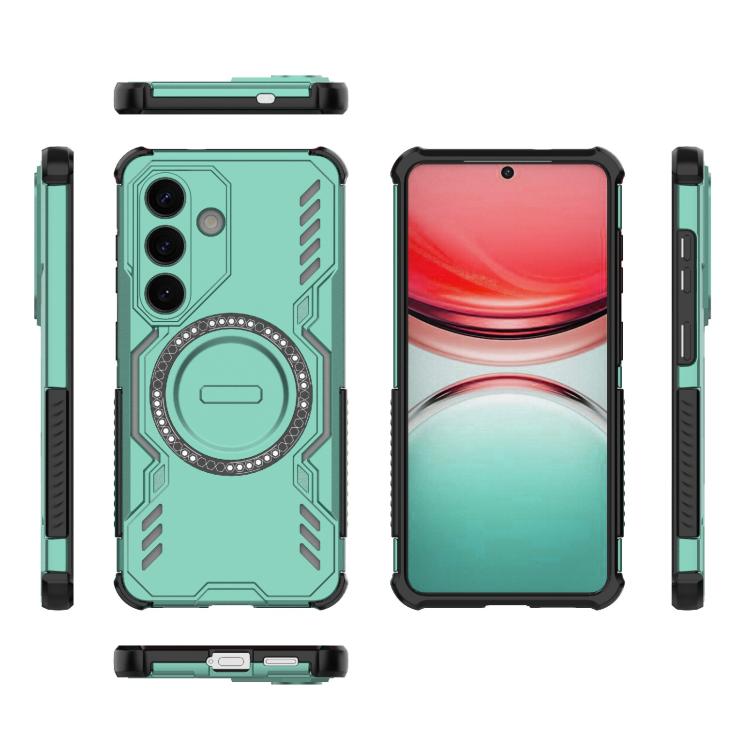For Samsung Galaxy S26 5G Butterfly Armor MagSafe Magnetic Ring Shockproof Phone Case