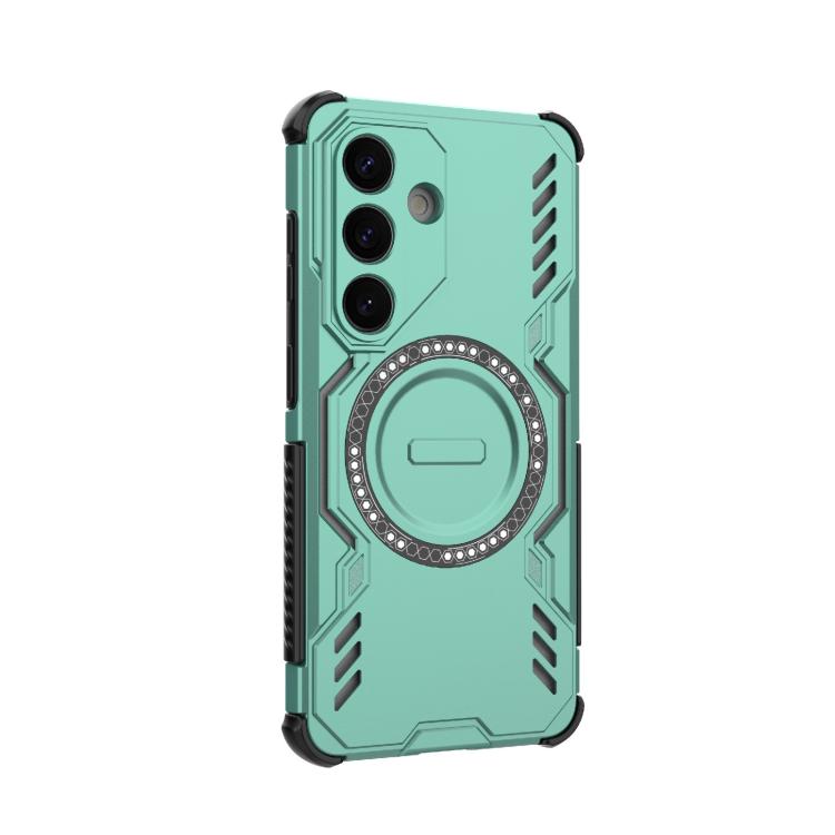 For Samsung Galaxy S26 5G Butterfly Armor MagSafe Magnetic Ring Shockproof Phone Case