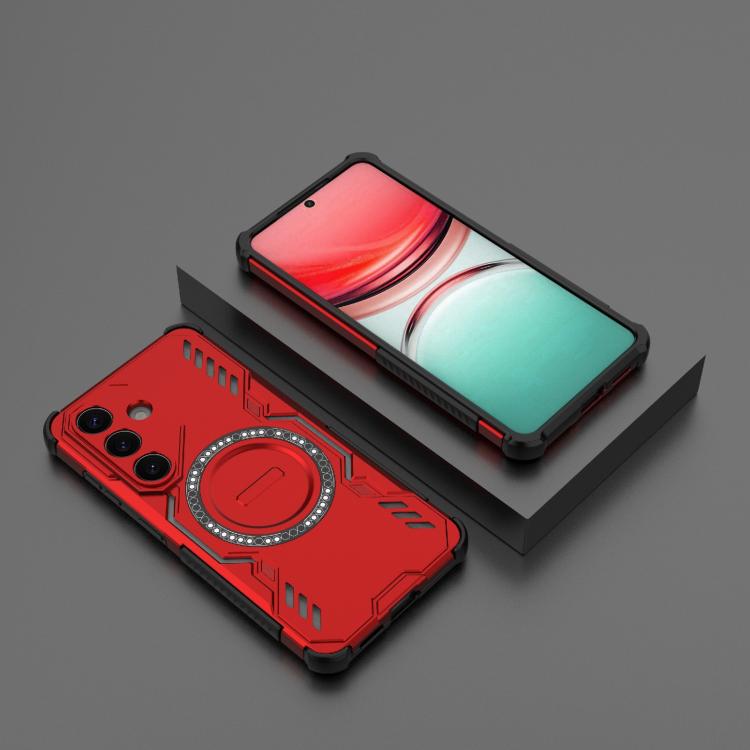 For Samsung Galaxy S26 5G Butterfly Armor MagSafe Magnetic Ring Shockproof Phone Case