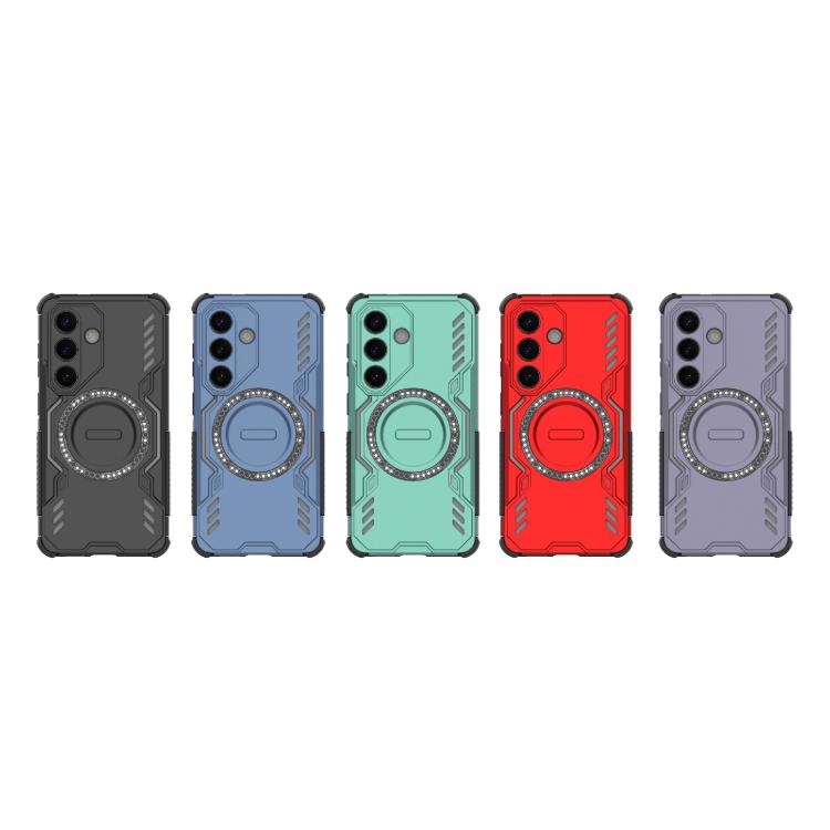For Samsung Galaxy S26 5G Butterfly Armor MagSafe Magnetic Ring Shockproof Phone Case