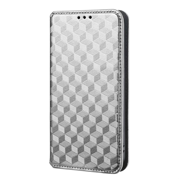 For vivo V50 Lite 5G Cubic Grid Texture Flip Leather Phone Case