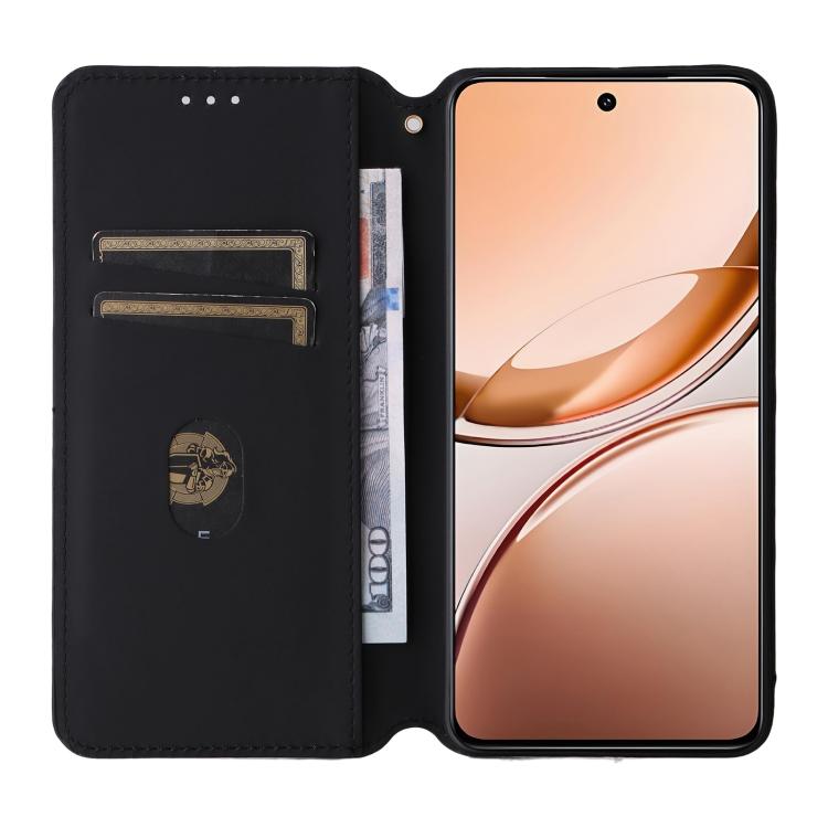 For vivo V50 Lite 5G Cubic Grid Texture Flip Leather Phone Case