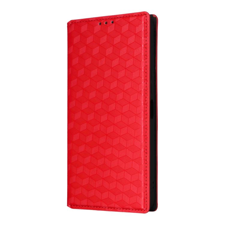 For vivo Y04 4G / Y29s 4G Cubic Grid Texture Flip Leather Phone Case