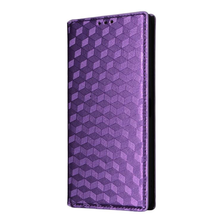 For vivo Y04 4G / Y29s 4G Cubic Grid Texture Flip Leather Phone Case