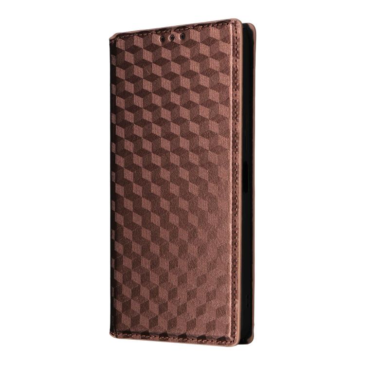 For vivo Y04 4G / Y29s 4G Cubic Grid Texture Flip Leather Phone Case