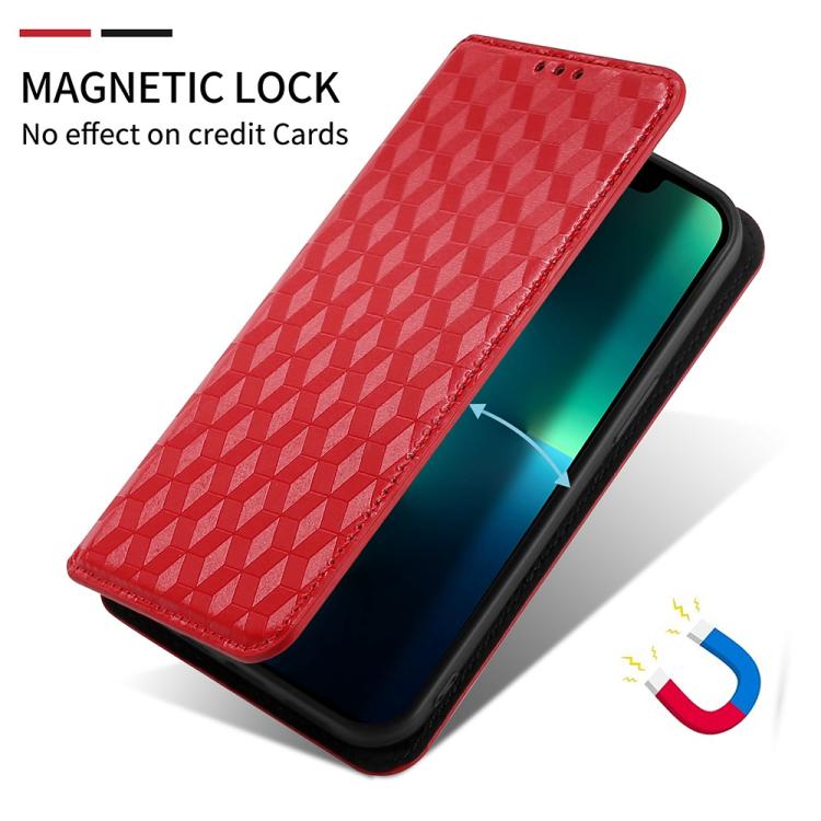 For vivo Y16 4G 2022 Cubic Grid Texture Flip Leather Phone Case