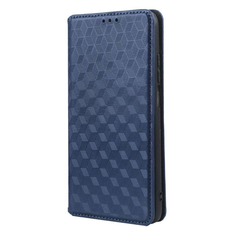For vivo Y16 4G 2022 Cubic Grid Texture Flip Leather Phone Case