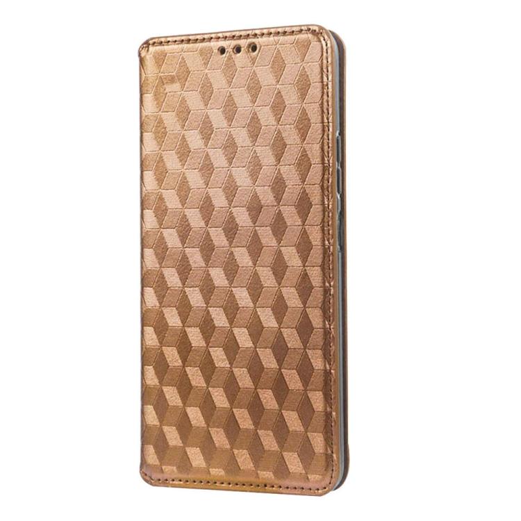 For vivo Y16 4G 2022 Cubic Grid Texture Flip Leather Phone Case