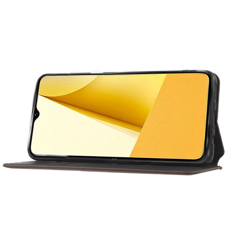 For vivo Y16 4G 2022 Cubic Grid Texture Flip Leather Phone Case