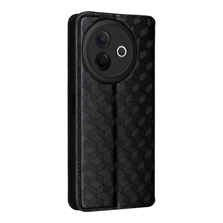 For vivo Y39 5G / Y300i 5G Cubic Grid Texture Flip Leather Phone Case