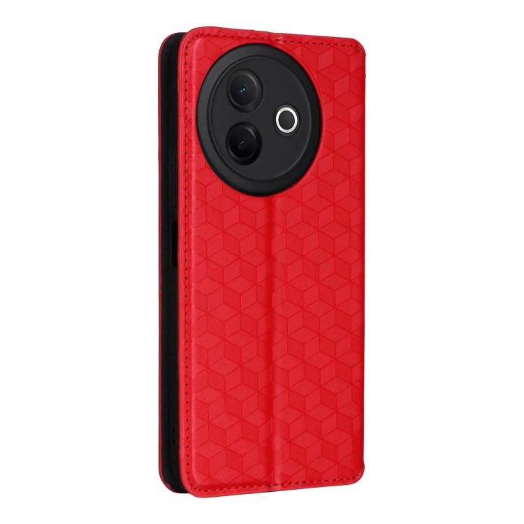 For vivo Y39 5G / Y300i 5G Cubic Grid Texture Flip Leather Phone Case
