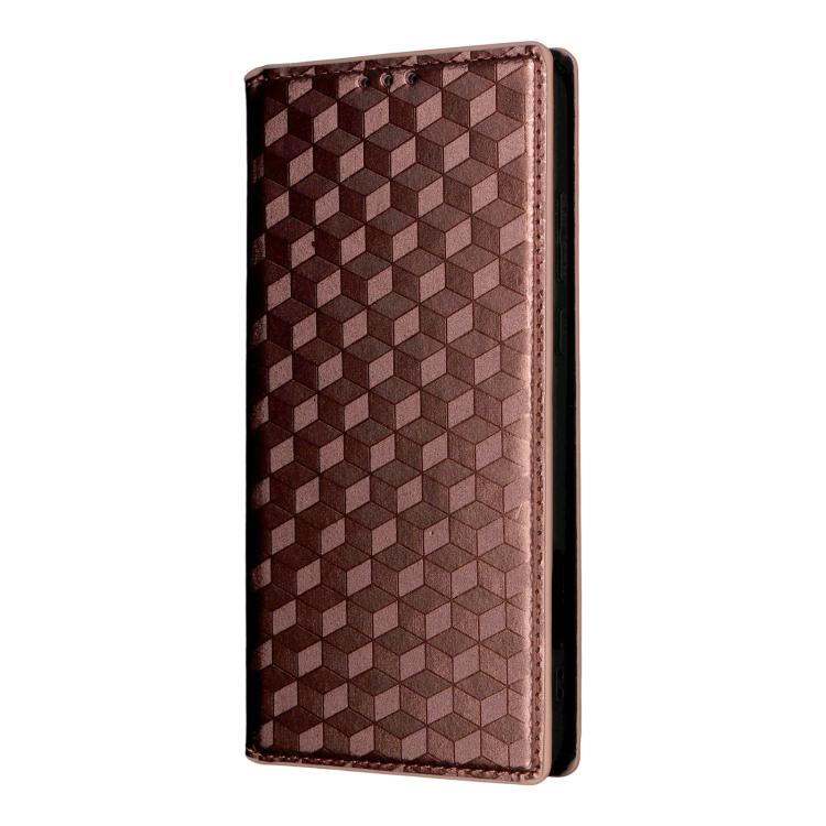 For vivo X200 Ultra 5G Cubic Grid Texture Flip Leather Phone Case