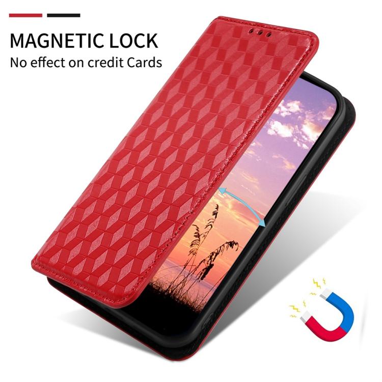For vivo X200 FE 5G / S30 Pro mini 5G Cubic Grid Texture Flip Leather Phone Case