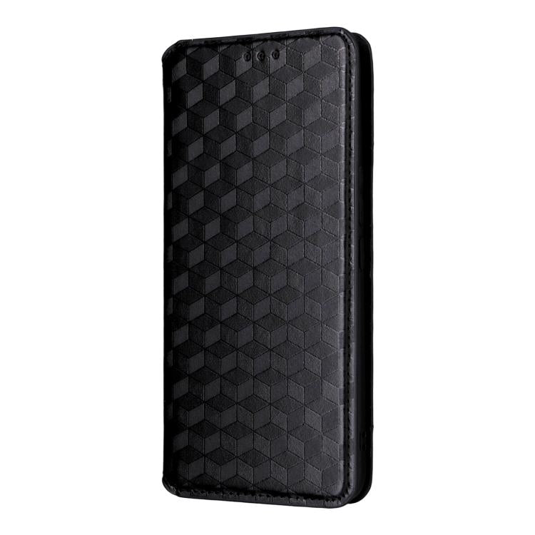 For vivo V60 5G Cubic Grid Texture Flip Leather Phone Case