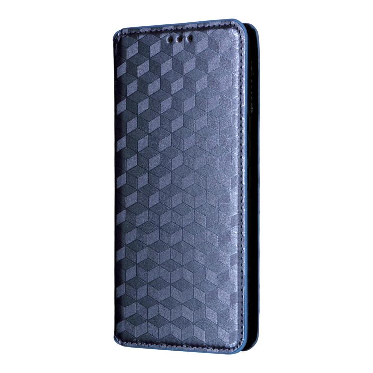 For vivo V60 5G Cubic Grid Texture Flip Leather Phone Case