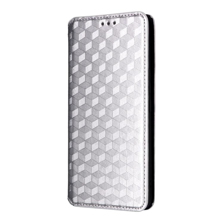 For vivo V60 5G Cubic Grid Texture Flip Leather Phone Case