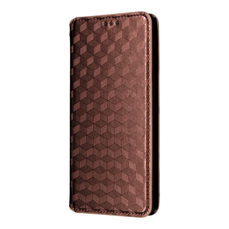 For vivo V60 5G Cubic Grid Texture Flip Leather Phone Case