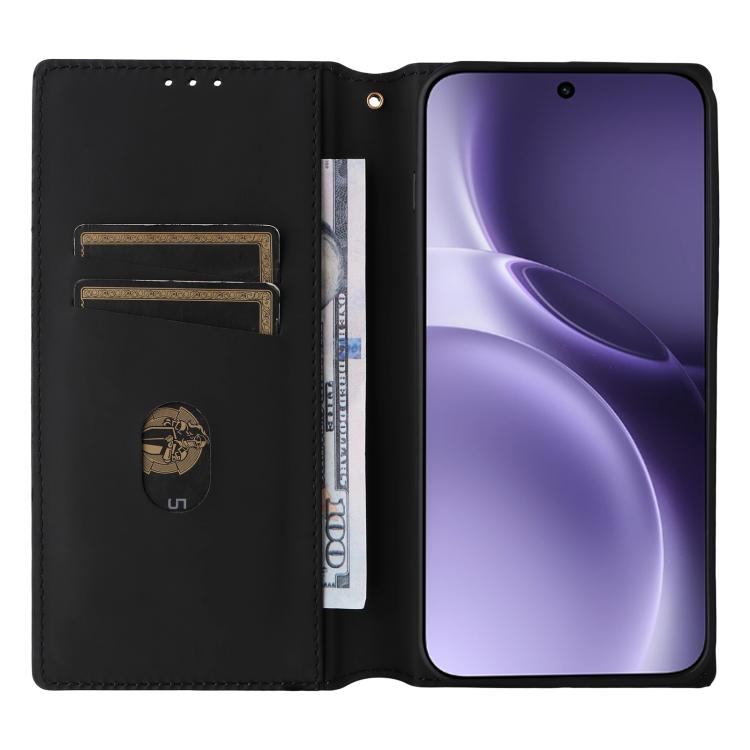 For vivo X300 Pro 5G Cubic Grid Texture Flip Leather Phone Case