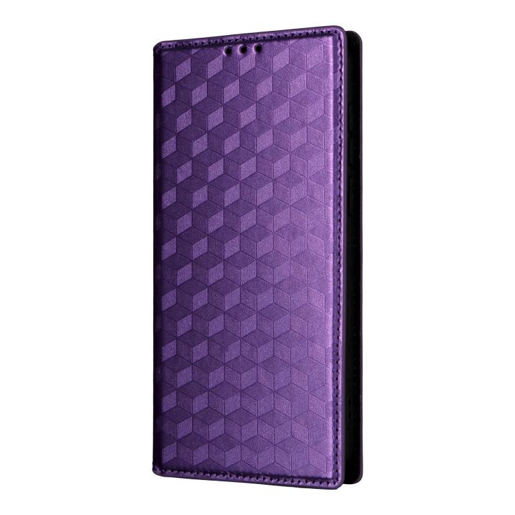 For vivo X300 Pro 5G Cubic Grid Texture Flip Leather Phone Case