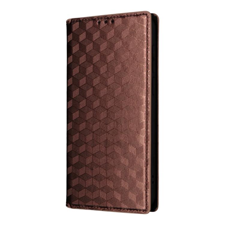For vivo X300 Pro 5G Cubic Grid Texture Flip Leather Phone Case