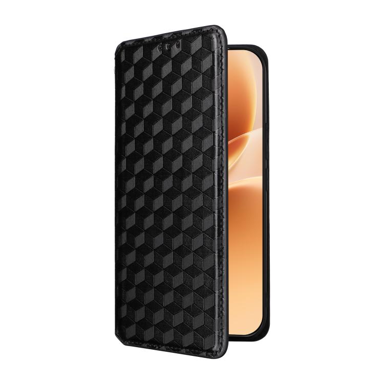 For vivo V70 5G / V70 Elite 5G Cubic Grid Texture Flip Leather Phone Case