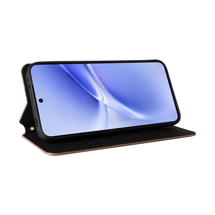 For vivo V70 FE 5G Cubic Grid Texture Flip Leather Phone Case